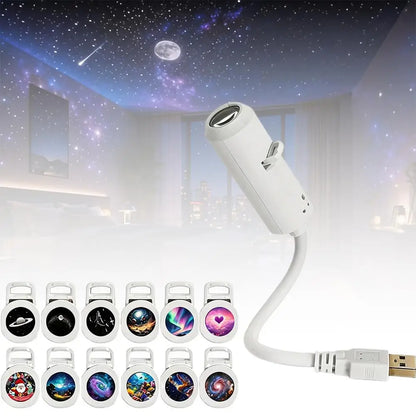 Portable USB Galaxy Projector
