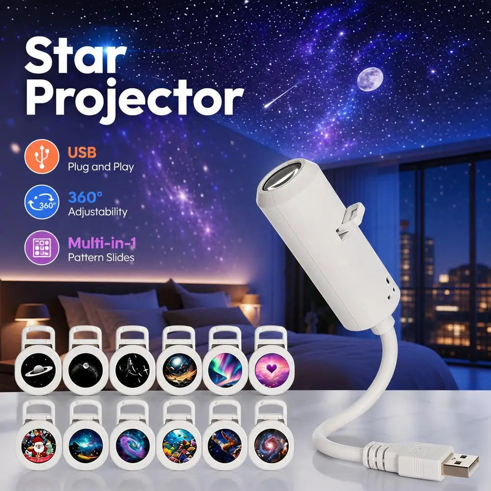Portable USB Galaxy Projector