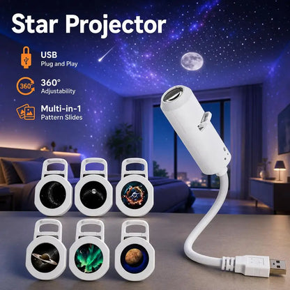 Portable USB Galaxy Projector