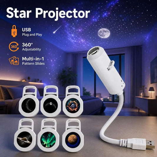 Portable USB Galaxy Projector